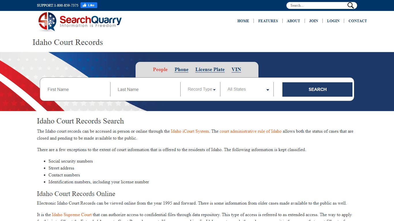 Enter a Name to View Idaho Court Records Online - SearchQuarry